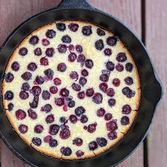 Blueberry Skillet Cake