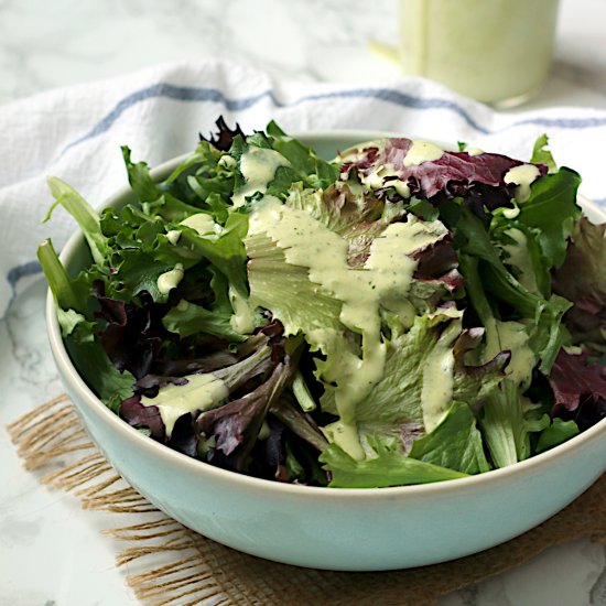 Creamy Pesto Salad Dressing