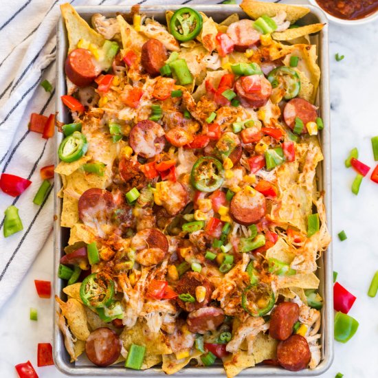 Cajun Chicken Nachos