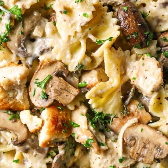 Creamy Mushroom Chicken Pasta