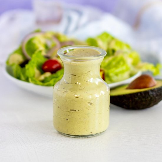 Oil-Free Vegan Avocado Dressing