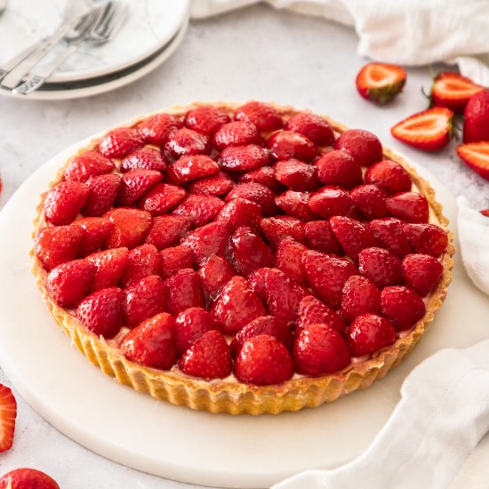 Strawberry Custard Tart