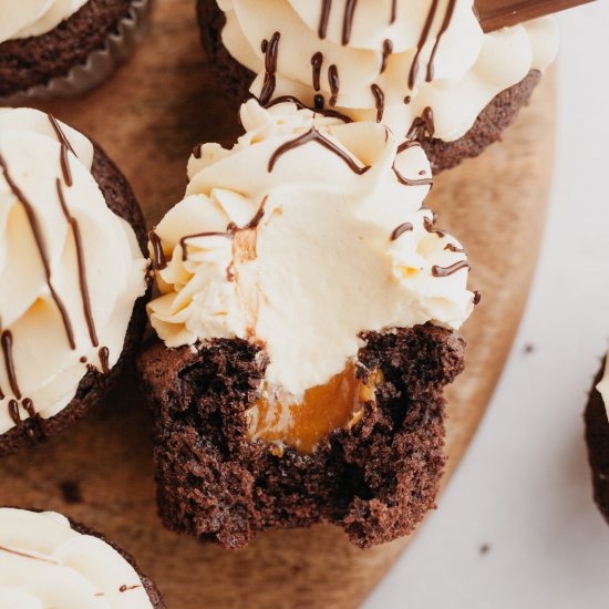 Chocolate Caramel Cupcakes