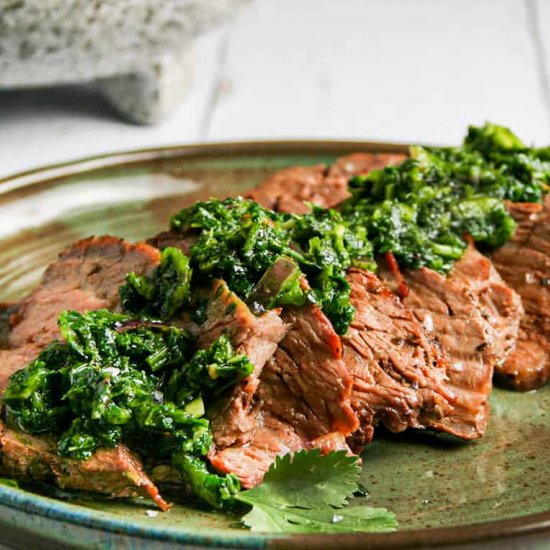 Flank Steak with Chimichurri