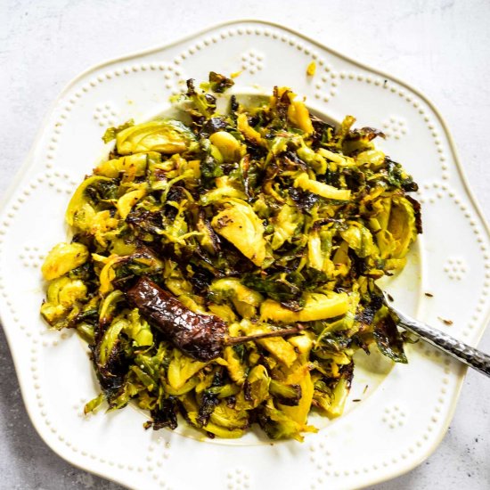 Indian Spiced Brussel Sprouts