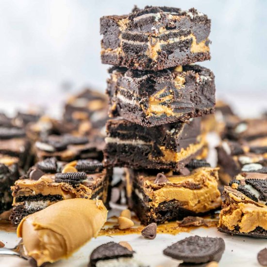 Peanut Butter Oreo Brownies