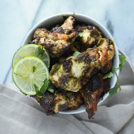 Baked Chimichurri Chicken Wings