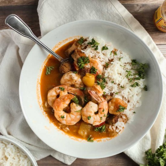 Tomato-Based Seafood Gumbo