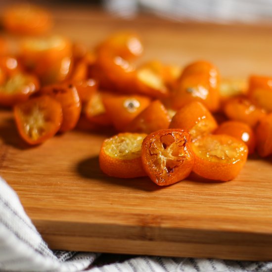 Whole30 Roasted Kumquats