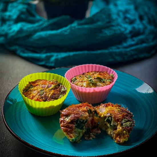 Air Fryer Veggie Egg Muffins