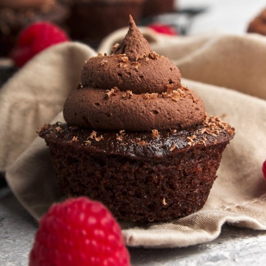 Chocolate Raspberry Cupcakes