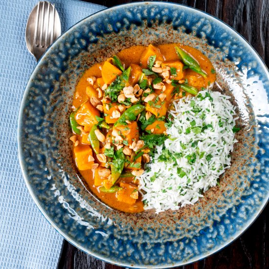 Vegan Satay Sweet Potato Curry