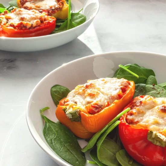 Lentil Stuffed Peppers