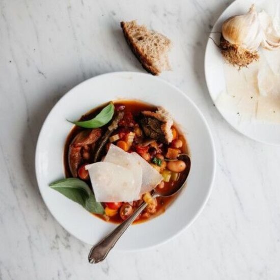 Bean Soup with Sourdough Bread