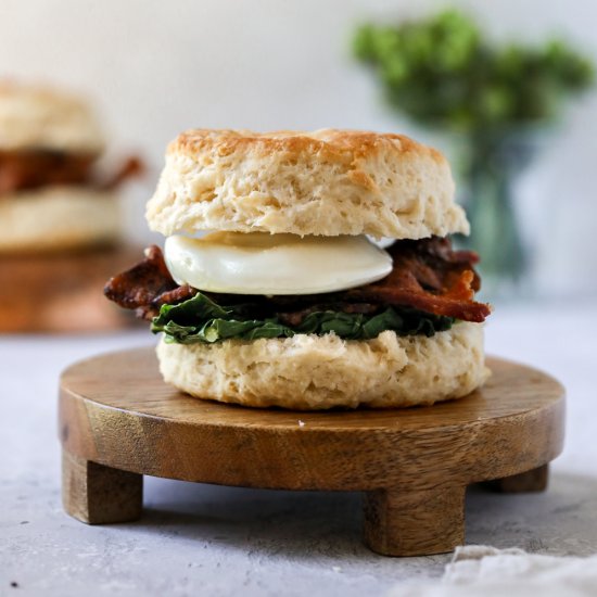 Bacon & Egg Biscuit Sandwiches