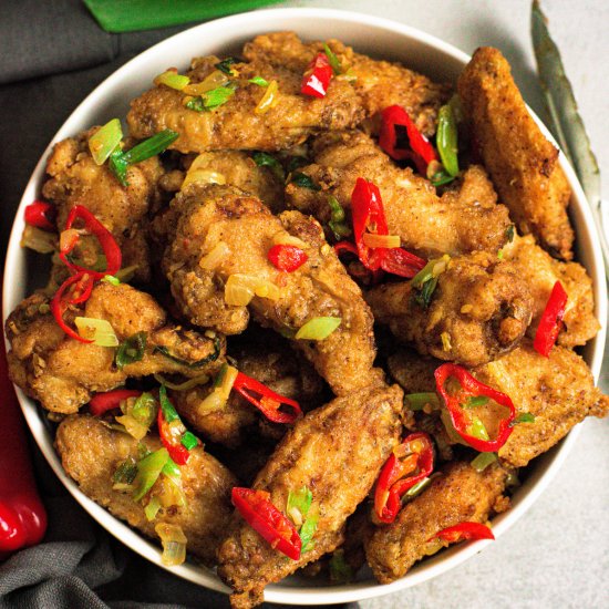 Salt and Pepper Chicken Wings