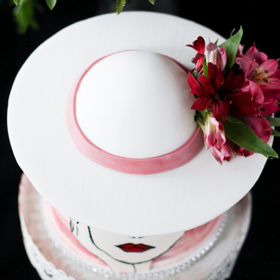 Lady Hat Cake Topper Tutorial