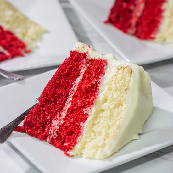 Red Velvet Ombre Cake