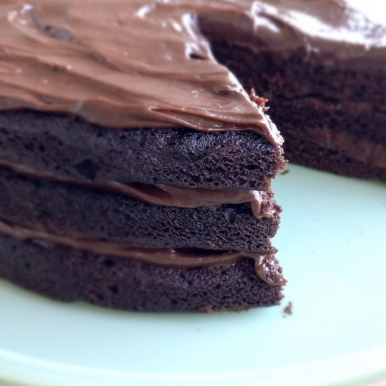 Paleo Chocolate Avocado Layer Cake