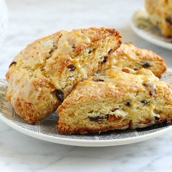 Orange Raisin Scones