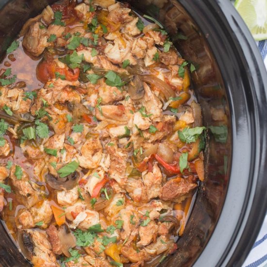 Crockpot Chicken Fajitas