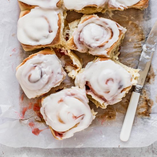 Rhubarb Sweet Rolls