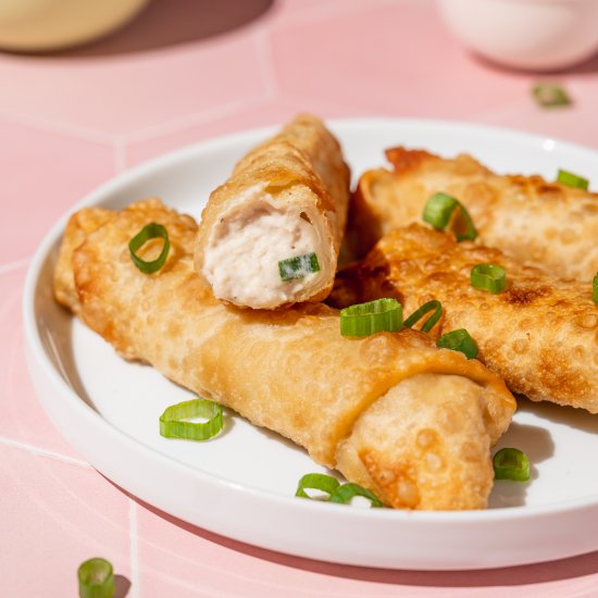 Crab Rangoon Egg Rolls (Air Fryer)