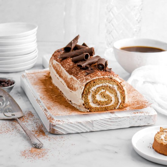 Tiramisu Cake Roll