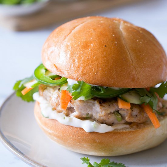 Banh Mi Chicken Burgers