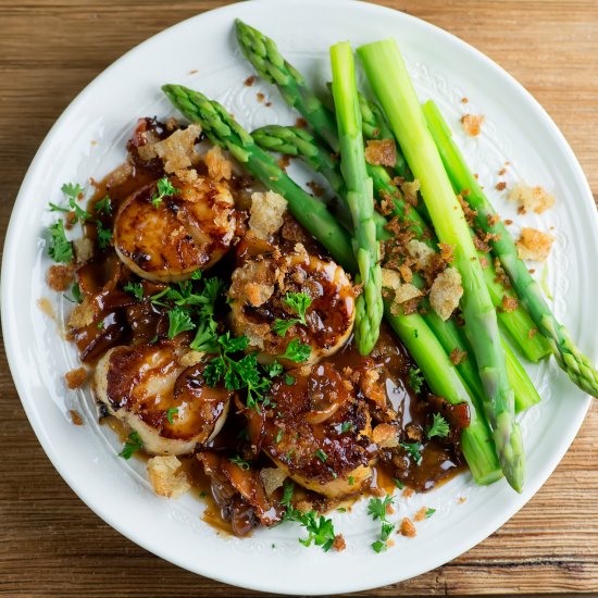 Scallops in Maple Cream Sauce