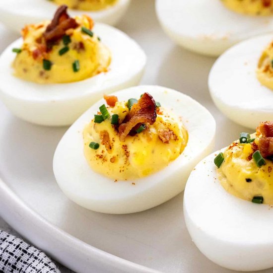 Deviled Eggs with Bacon