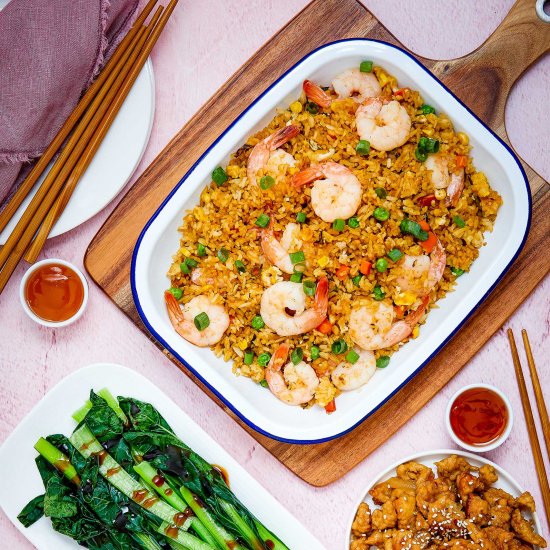 Gluten-Free Fried Rice with Prawns