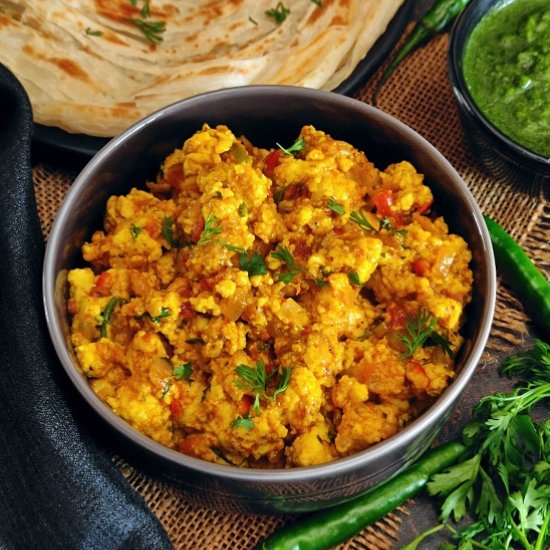 Paneer Bhurji – Scrambled Cheese