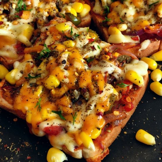 Bread Pizza Without Oven