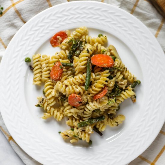 Baked Feta Pasta with Vegetables