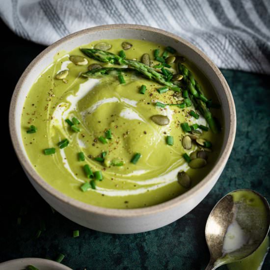 Broccoli and Asparagus Soup