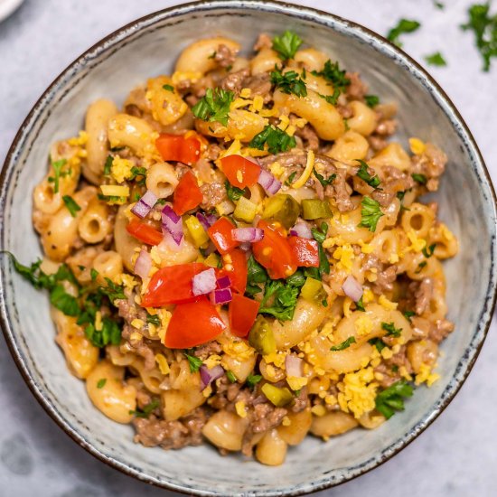 Cheeseburger Casserole