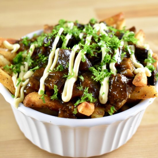 Venison Heart Gravy on Fries