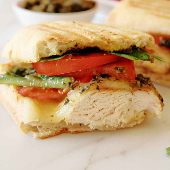 Chicken Pesto Mozzarella Sandwich