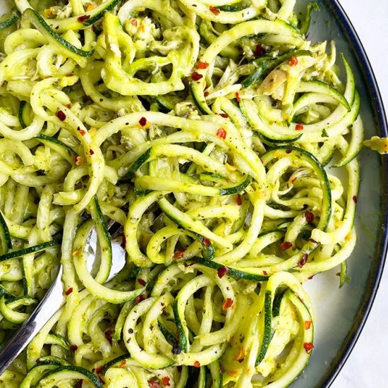 Zucchini Noodles with Pesto