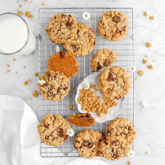 Chocolate Chip Granola Cookies