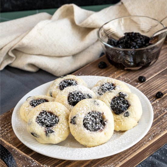 Blueberry with Blueberry Jam Cookie