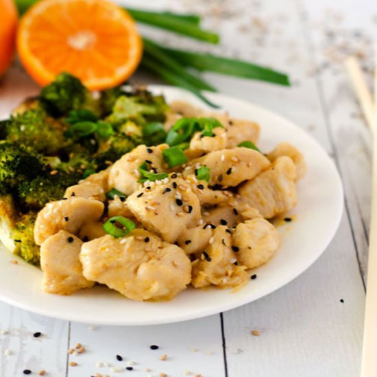 Sheet Pan Orange Chicken