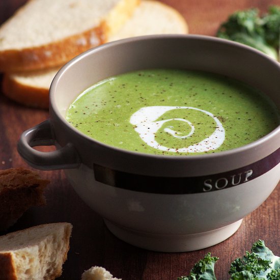 Creamy Potato Kale Soup