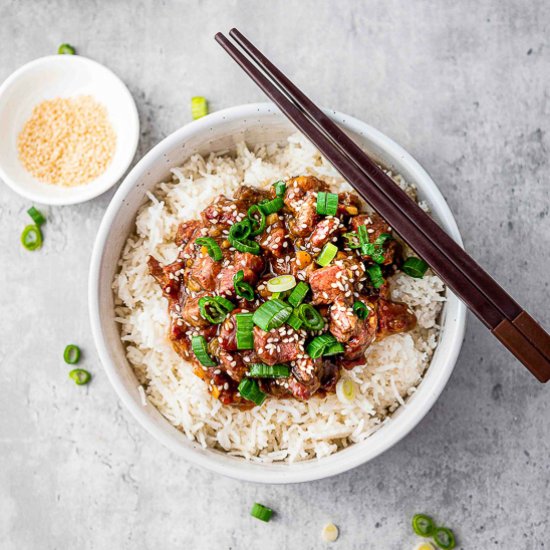 Slow Cooker Mongolian Beef