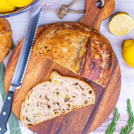 Lemon & Rosemary Sourdough Bread