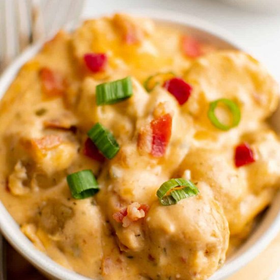 Slow Cooker Jalapeno Popper Potatoe