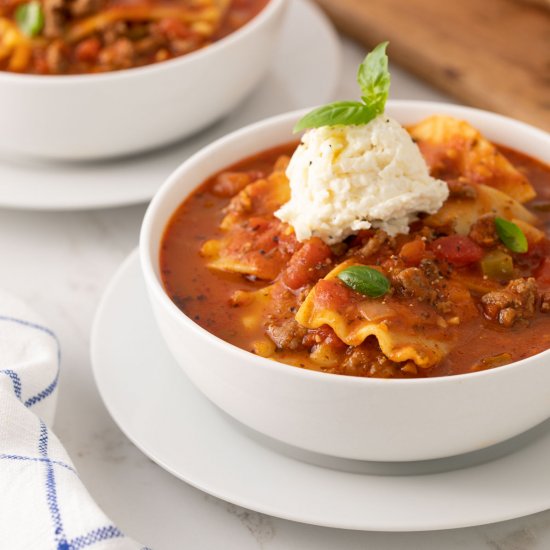 lasagna soup