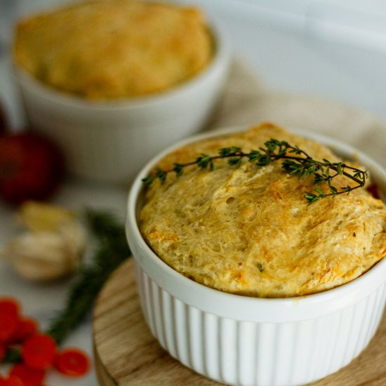 Individual Vegan Chicken Pot Pies