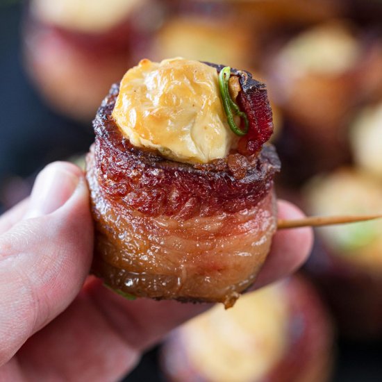 Smoked Beef Shots with Beef Bacon